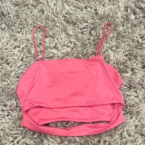 Pink crop top